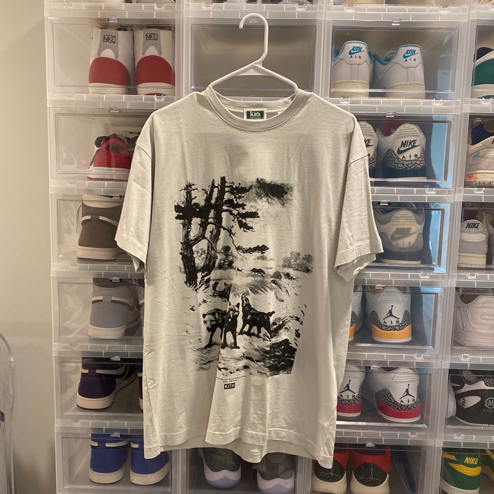 ❌SOLD❌ 🆕 KITH AMNH WOLVES VINTAGE TEE- CONCRETE- Size M 🆕
